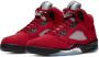 Jordan Air 5 Retro sneakers rubber suède Stof 11.5 Rood - Thumbnail 2