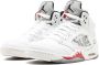 Jordan Air 5 Retro Supreme sneakers leer 9.5 Wit - Thumbnail 2