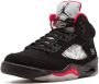 Jordan Air 5 Retro Supreme sneakers nubuckleerrubber nubuckleer 8.5 Zwart - Thumbnail 4