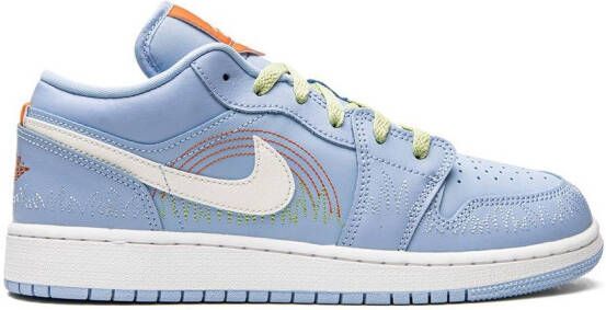 Jordan Kids Air Jordan 1 'Blue Stitch' sneakers Blauw