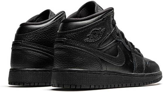 Jordan Kids Air Jordan 1 GS mid-top sneakers Zwart