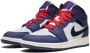 Jordan Kids Air Jordan 1 halfhoge SE (GS) sneakers Blauw - Thumbnail 2