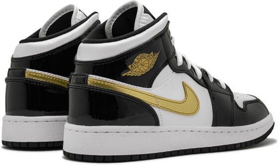 Jordan Kids Air Jordan 1 halfhoge sneakers Zwart