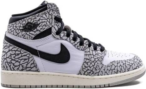 Jordan Kids "Air Jordan 1 High GS Elephant Print sneakers" Grijs