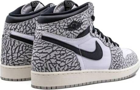 Jordan Kids "Air Jordan 1 High GS Elephant Print sneakers" Grijs