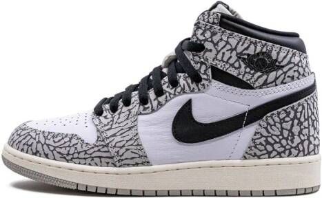 Jordan Kids "Air Jordan 1 High GS Elephant Print sneakers" Grijs