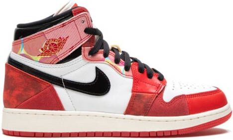 Jordan Kids "Air Jordan 1 High OG Spider-Man Across the Spider-Verse sneakers " Wit