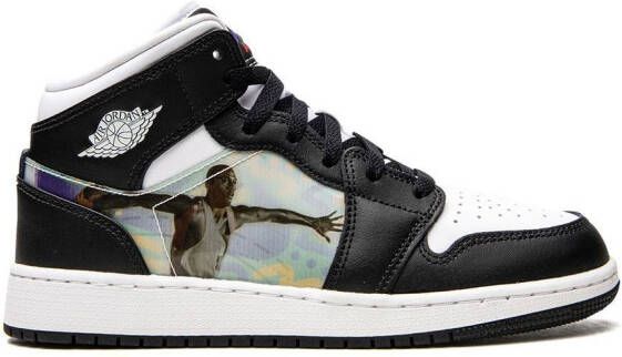 Jordan Kids Air Jordan 1 high-top sneakers Zwart