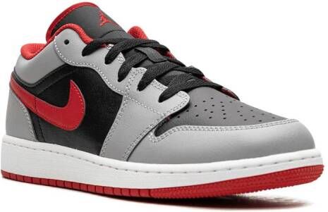Jordan Kids Air Jordan 1 Low "Black Fire Red" sneakers Zwart