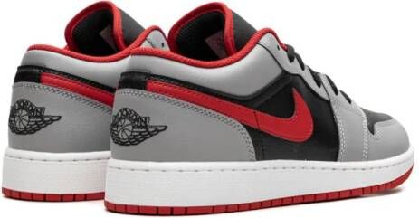 Jordan Kids Air Jordan 1 Low "Black Fire Red" sneakers Zwart