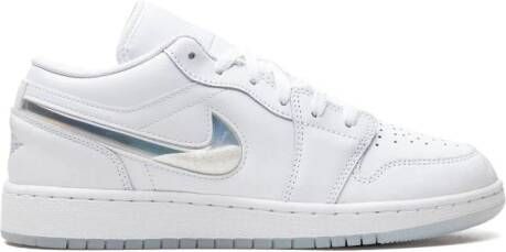 Jordan Kids Air Jordan 1 Low "Glitter Swoosh" sneakers Wit