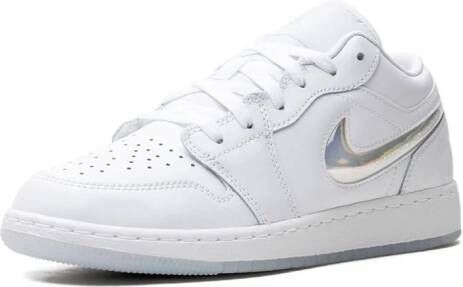 Jordan Kids Air Jordan 1 Low "Glitter Swoosh" sneakers Wit