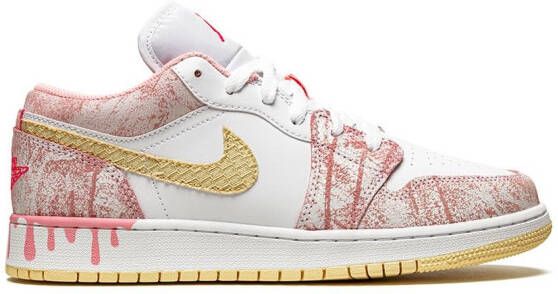 Jordan Kids Air Jordan 1 low-top sneakers Wit