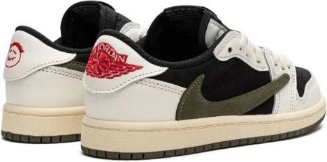 Jordan Kids Air Jordan 1 Low "Travis Scott Olive" sneakers Groen