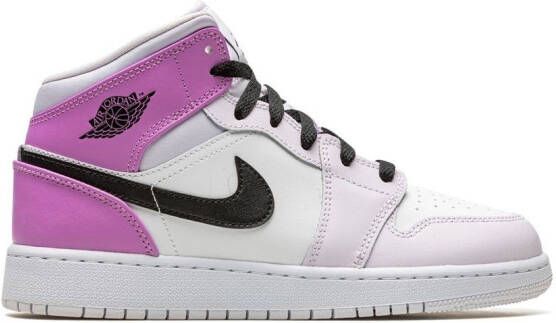 Jordan Kids "Air Jordan 1 Mid Barely Grape sneakers" Paars