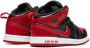 Jordan Kids Air Jordan 1 Mid 'Black + Red' sneakers Zwart - Thumbnail 3