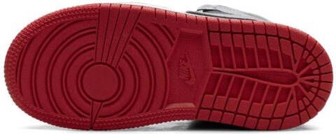 Jordan Kids Air Jordan 1 Mid "Black Cement Grey-Fire Red-White" sneakers Zwart