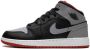 Jordan Kids Air Jordan 1 Mid "Black Grey Red" sneakers Zwart - Thumbnail 5