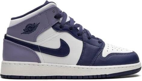 Jordan Kids "Air Jordan 1 Mid Blueberry sneakers" Paars