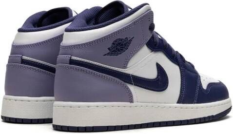 Jordan Kids "Air Jordan 1 Mid Blueberry sneakers" Paars