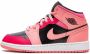 Jordan Kids "Air Jordan 1 Mid Coral Chalk sneakers" Rood - Thumbnail 5