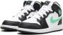 Jordan Kids Air Jordan 1 Mid "Green Glow" sneakers Zwart - Thumbnail 4