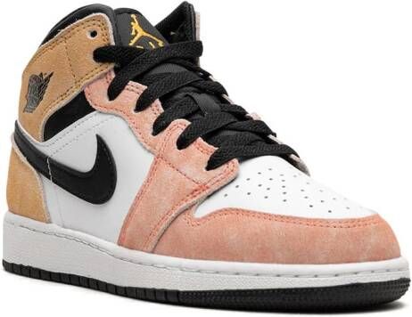 Jordan Kids "Air Jordan 1 Mid GS Flight Club sneakers" Oranje