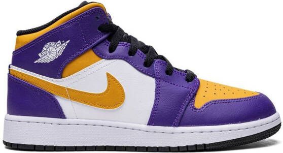 Jordan Kids "Air Jordan 1 Mid Lakers sneakers" Paars