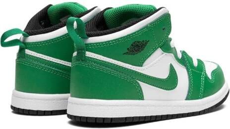 Jordan Kids "Air Jordan 1 Mid Lucky Green sneakers" Wit