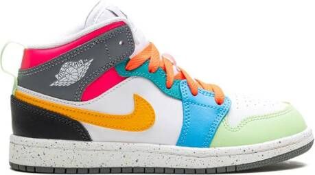 Jordan Kids Air Jordan 1 Mid "Multi Color" sneakers Wit