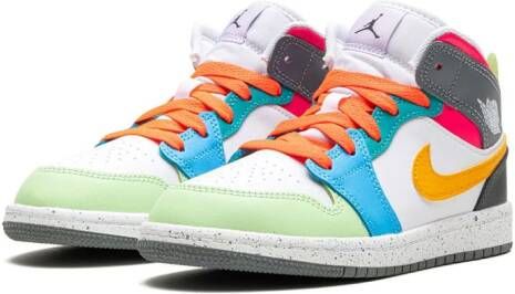 Jordan Kids Air Jordan 1 Mid "Multi Color" sneakers Wit