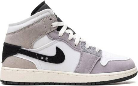 Jordan Kids "Air Jordan 1 Mid SE Craft Cement Grey sneakers" Grijs