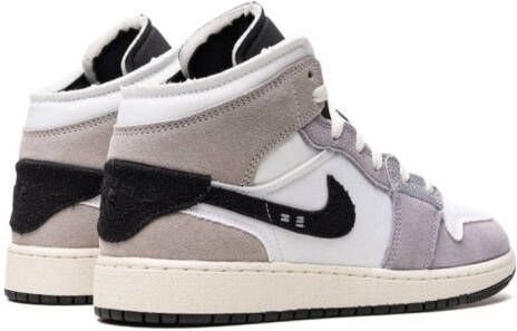 Jordan Kids "Air Jordan 1 Mid SE Craft Cement Grey sneakers" Grijs