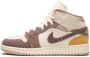 Jordan Kids "Air Jordan 1 Mid Craft Inside Out Taupe Haze sneakers" Beige - Thumbnail 5