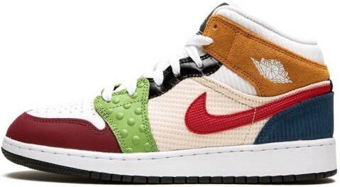 Jordan Kids Air Jordan 1 Mid SE sneakers Wit