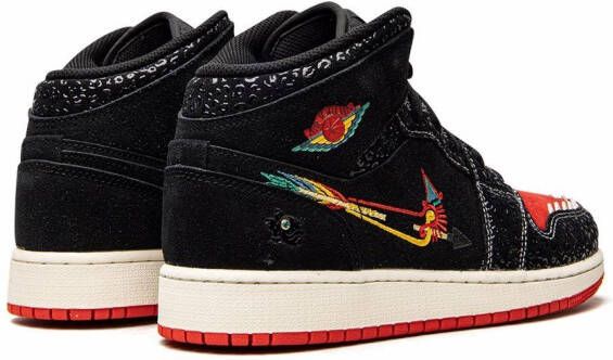 Jordan Kids "Air Jordan 1 Mid SE SIEMPRE Familia sneakers" Zwart