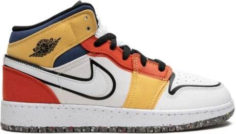 Jordan Kids Air Jordan 1 Mid SE sneakers Wit