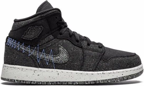 Jordan Kids Air Jordan 1 Mid SE sneakers Zwart