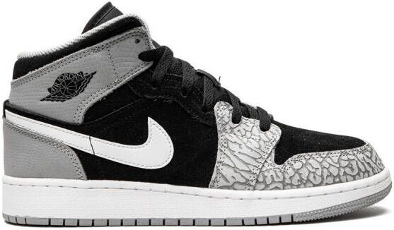 Jordan Kids Air Jordan 1 Mid SE sneakers Zwart