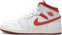 Jordan Kids Air Jordan 1 Mid SE "White Dune Red" sneakers Wit - Thumbnail 5