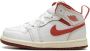 Jordan Kids Air Jordan 1 Mid SE "White Dune Red" sneakers Wit - Thumbnail 5