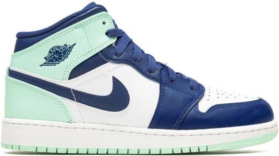 Jordan Kids Air Jordan 1 Mid "Blue Mint" sneakers Blauw