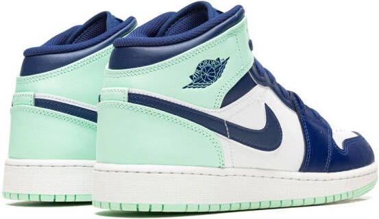 Jordan Kids Air Jordan 1 Mid "Blue Mint" sneakers Blauw