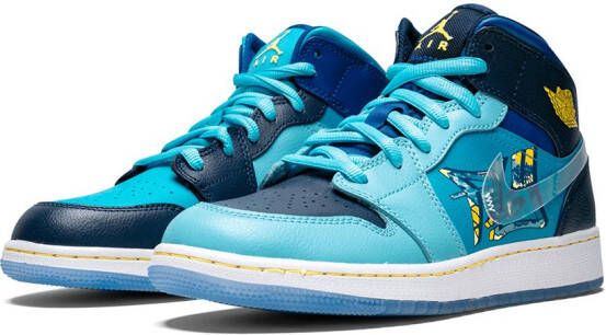 Jordan Kids Air Jordan 1 Mid sneakers Blauw