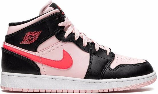 Jordan Kids AirJordan 1 Mid "Atmosphere" sneakers Zwart