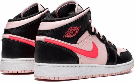 Jordan Kids AirJordan 1 Mid "Atmosphere" sneakers Zwart