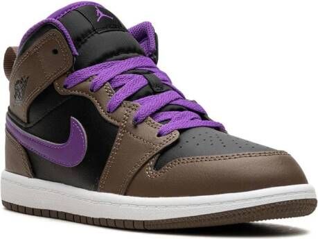 Jordan Kids Air Jordan 1 Mid sneakers Zwart