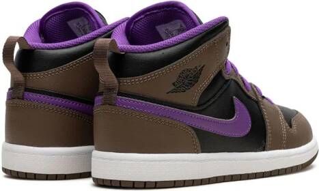 Jordan Kids Air Jordan 1 Mid sneakers Zwart