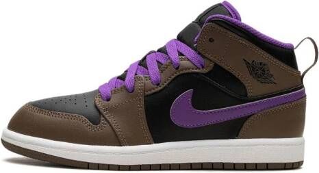 Jordan Kids Air Jordan 1 Mid sneakers Zwart