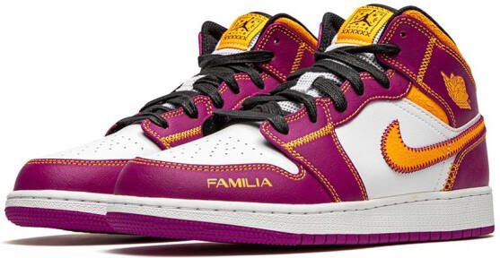 Jordan Kids Air Jordan 1 mid-top DOD sneakers Paars